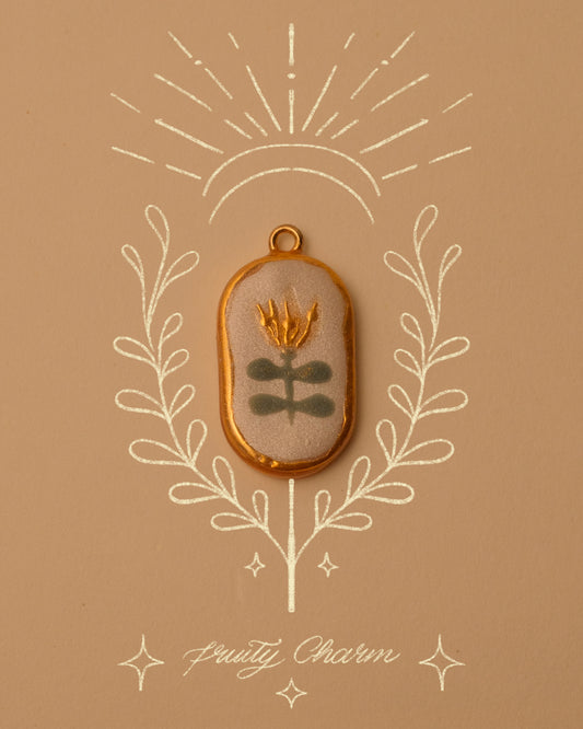 Folk-inspired Floral Pendant Charms