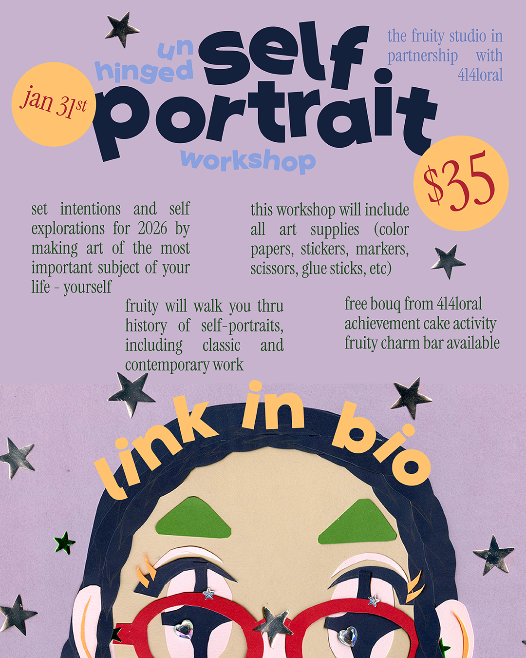 unhinged self-portrait workshop