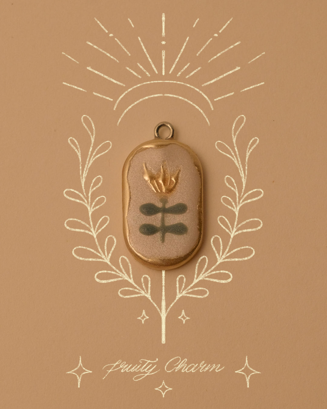 Folk-inspired Floral Pendant Charms