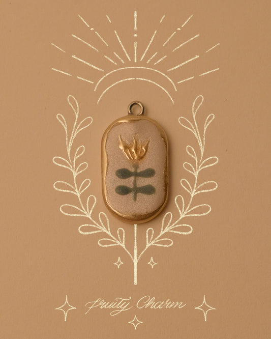 Folk-inspired Floral Pendant Charms