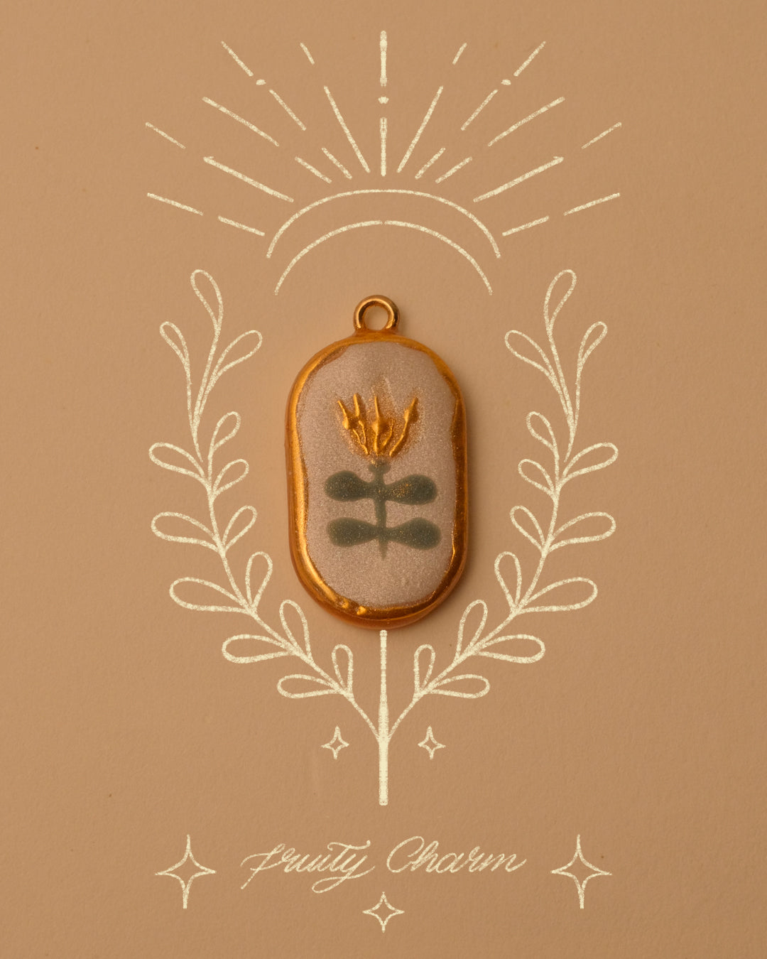 Folk-inspired Floral Pendant Charms