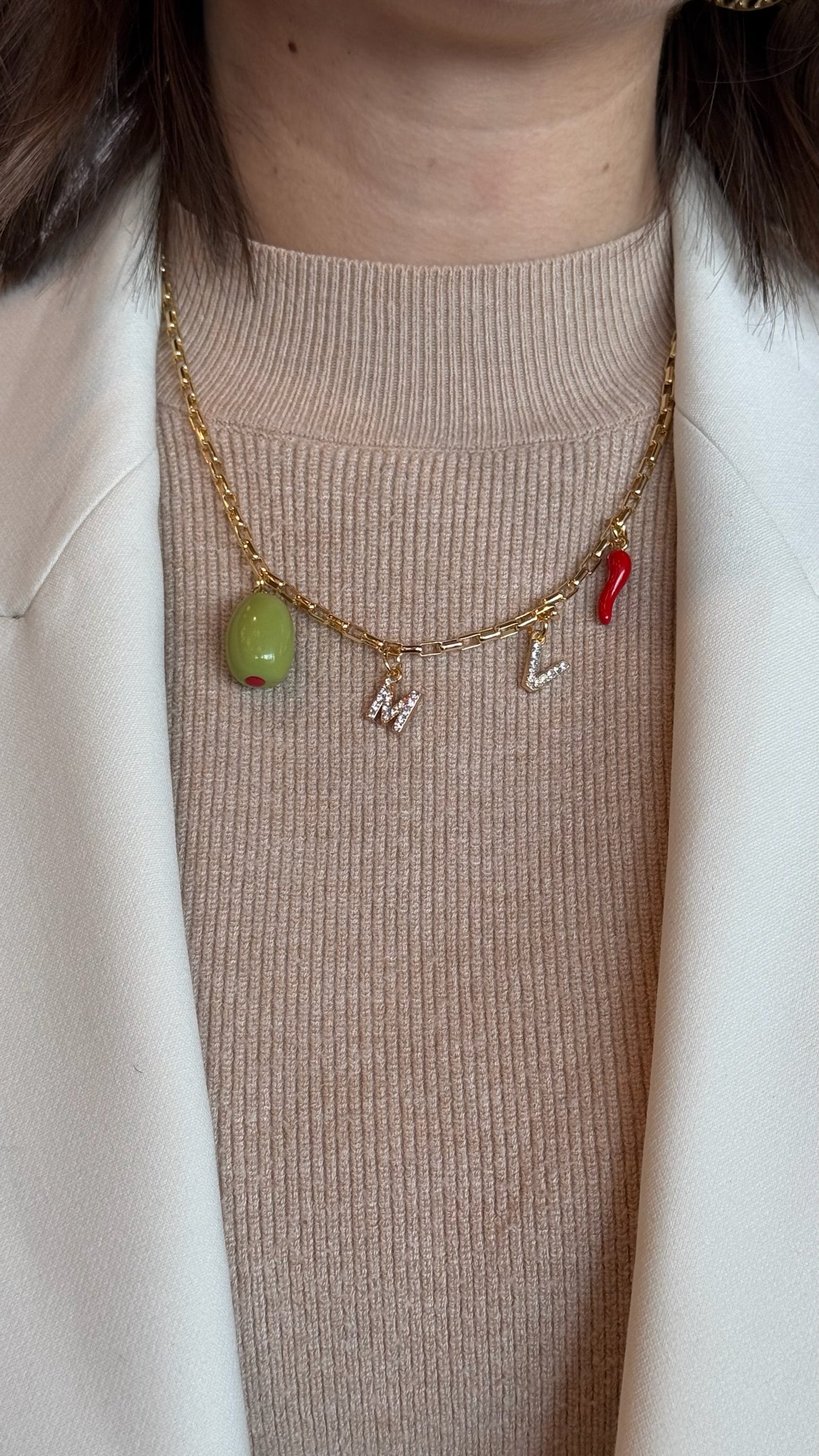 Olive Fruit Charm