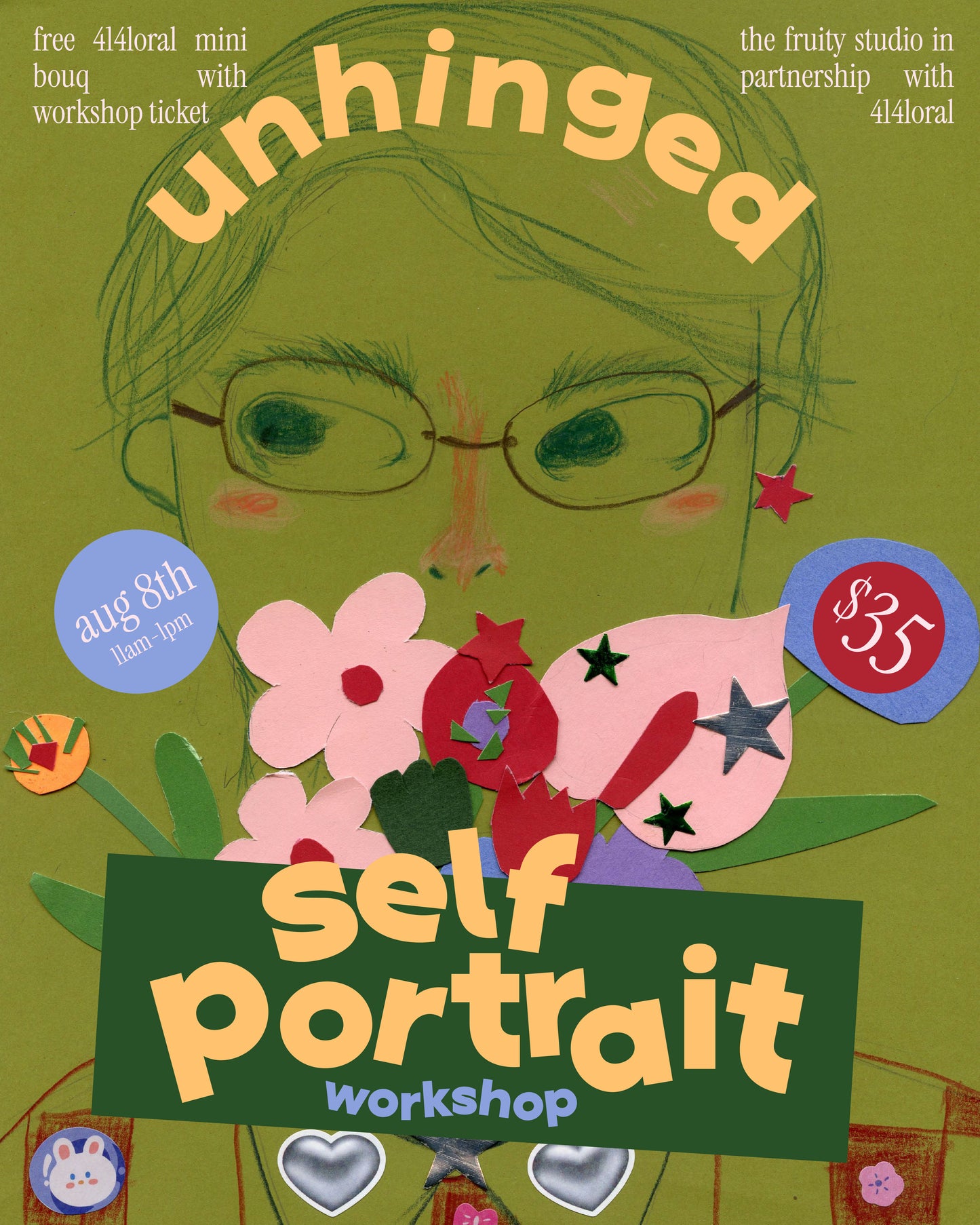 unhinged self-portrait workshop