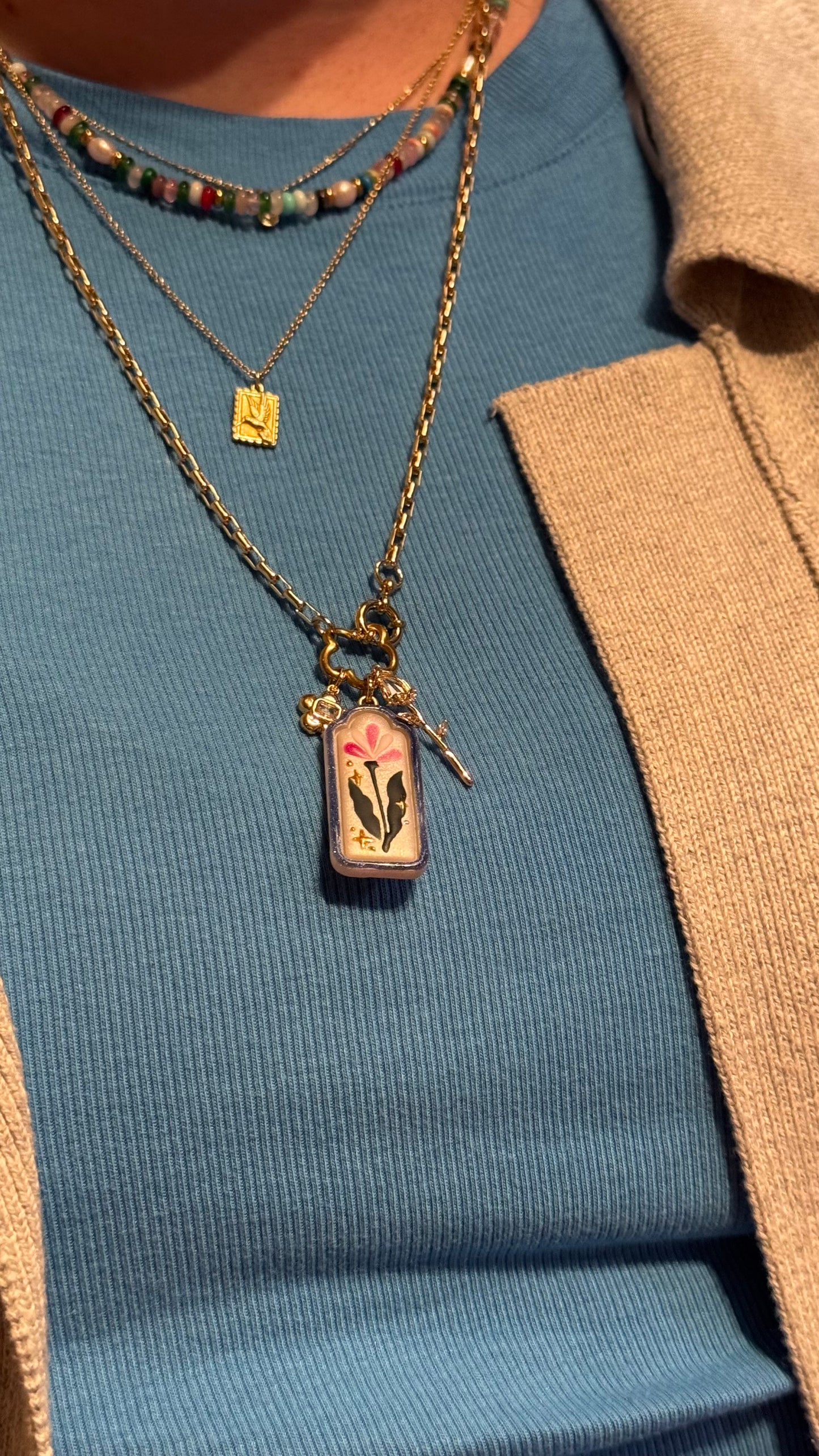 5 Petals Pendant Charms