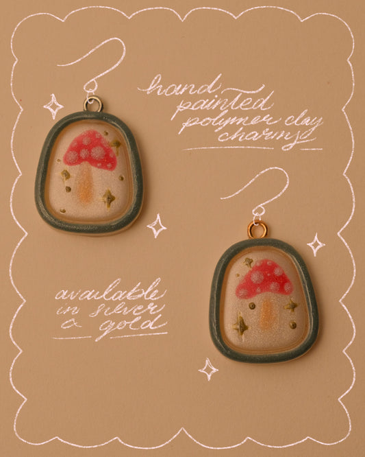 Mushroom Pendant Charm