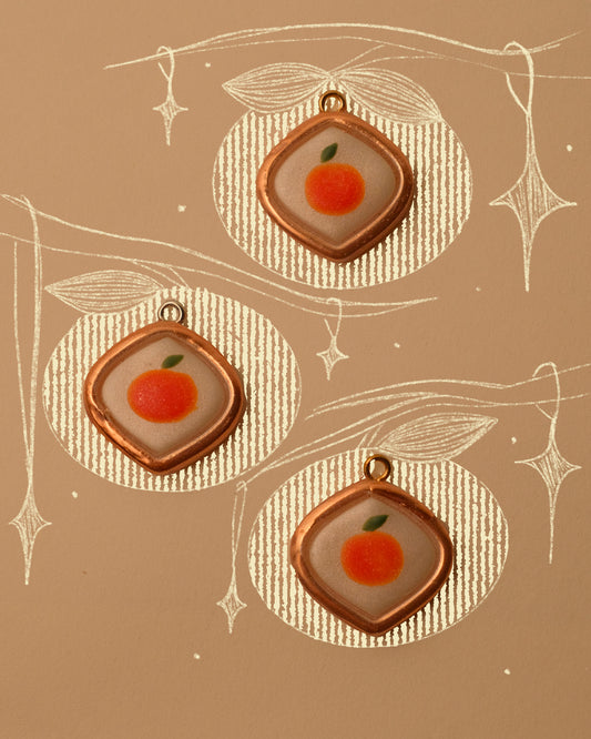 Orange Pendant Charm