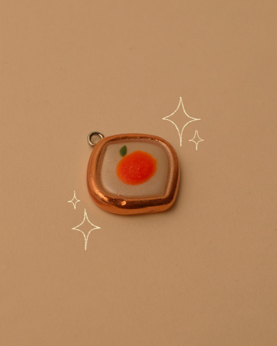 Orange Pendant Charm